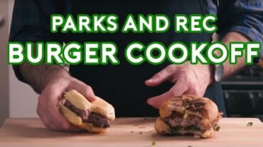 VIDEO: Binging with Babish: Parks & Rec Burger Cookoff