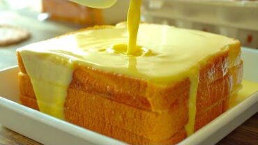 VIDEO: 달콤함과 촉촉함에 풍덩 빠져버린 토스트~!! 치즈 프렌치 토스트 만들기