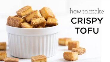 VIDEO: BEST CRISPY TOFU RECIPE EVER ‣‣ with no fryer!