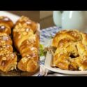 VIDEO: Stuffed Greek Easter Bread:  3 Delicious Tsoureki minis Recipes