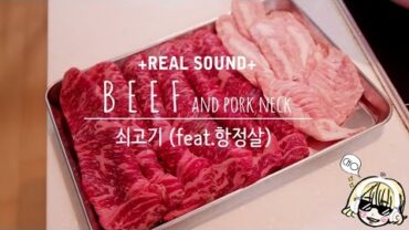 VIDEO: [REAL SOUND] 쇠고기굽기 / to roast a BEEF / 고기굽는영상 /소고기굽기 / 항정살