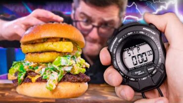VIDEO: Ben makes QUESTIONABLE choices | Sub-10 Minute Burger Challenge Ep.1