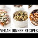 VIDEO: 3 EASY VEGAN DINNER RECIPES | all made with quinoa 💯
