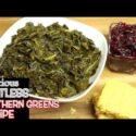 VIDEO: DELICIOUS SOUL FOOD COLLARD/MUSTARD GREENS RECIPE ( MEATLESS )