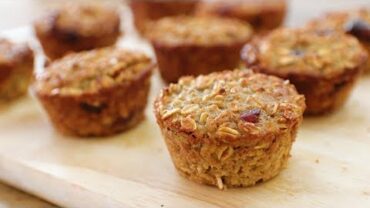 VIDEO: Healthy Oatmeal & Apple Muffins Recipe