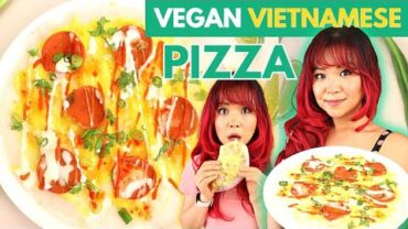 VIDEO: Vegan VIETNAMESE PIZZA? My New OBSESSION: 2 Ways! Vegan Bánh Tráng Nướng
