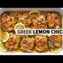 VIDEO: GREEK LEMON CHICKEN is a must-make, super easy dinner recipe!