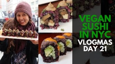 VIDEO: Vegan Sushi NYC + Book of Mormon | VLOGMAS Day 21