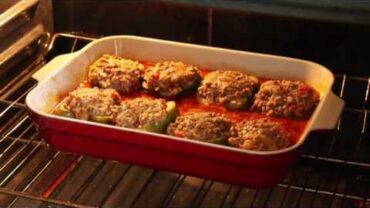 VIDEO: Food Wishes Recipes – Beef and Rice Stuffed Peppers Recipe –  Stuffed Bell Peppers