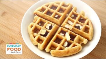 VIDEO: Buttermilk Waffle – Everyday Food with Sarah Carey