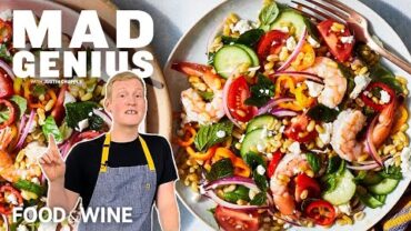 VIDEO: This Colorful Twist on Greek Salad With Kamut Is Perfect for Summer | Mad Genius | Food & Wine