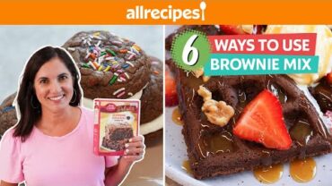 VIDEO: 6 Ways to Use a Box of Brownie Mix | Pizza, Waffles, Truffles, Cake, & more!