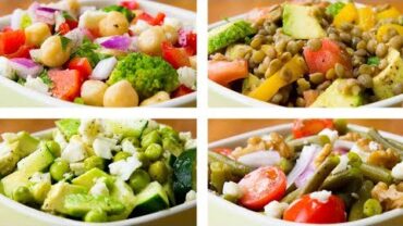 VIDEO: 4 Vegetable Salad Recipes For Weight Loss | Healthy Salad Recipes