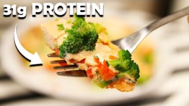 VIDEO: Make This High Protein Breakfast When You Have NO Time ! (Frittata No Oven)