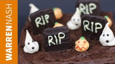 VIDEO: Halloween Graveyard Cake Recipe – Chocolate Brownie – Recipes by Warren Nash