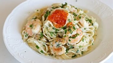 VIDEO: Shrimp Fettuccine Alfredo Recipe