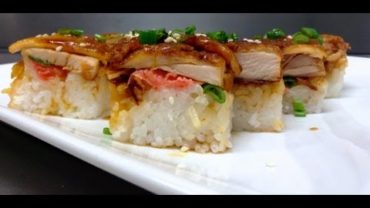 VIDEO: How to make Chicken Teriyaki Sushi 鶏寿司