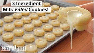 VIDEO: 3 Ingredient CONDENSED MILK COOKIES! Milk & Cookies all in one!