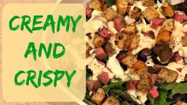 VIDEO: Homemade Caesar Salad Dressing (no anchovies) &  Homemade Croutons Recipes