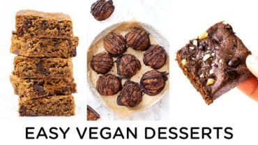 VIDEO: EASY VEGAN DESSERTS ‣‣ gluten-free & healthy holiday recipes