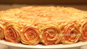 VIDEO: Rose Swirl Cake Decoration by videoculinary.com