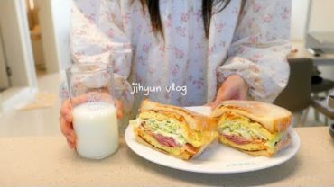 VIDEO: vlog | 마트에서 장보고 길거리토스트 🥪 출근 도시락(가지덮밥, 베이컨계란말이) 새노트북과 함께하는 작업실 일상, 미팅 끝나고 치킨과 떡볶이, 퇴근 후 김치찌개