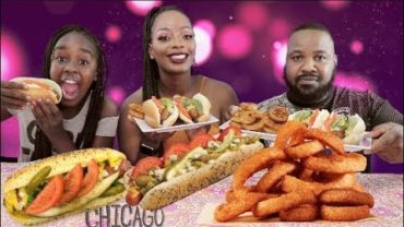 VIDEO: CHICAGO DOGS & ONIONS RINGS (MUKBANG VEGAN EATING SHOW)