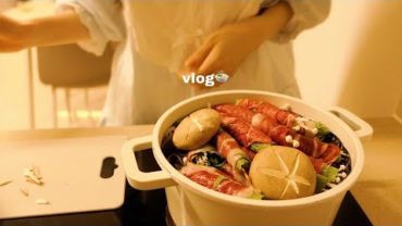 VIDEO: vlog | 차돌박이 버섯찜 🥬시금치파스타, 점심도시락(목살필라프), 카카오웹툰추천 (유료광고포함)