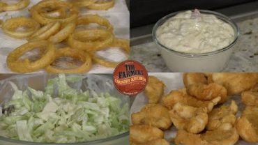VIDEO: Fried Fish, Onion Rings, Hush Puppies & Coleslaw #655