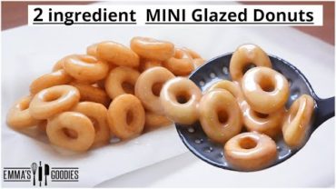 VIDEO: 2 Ingredient MINI Fluffy Glazed Donuts Recipe ! Easy Doughnuts Recipe