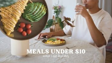 VIDEO: What I Eat In A Day (meals under $10) | wah