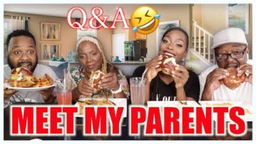 VIDEO: MEET MY PARENTS Q&A | VEGAN POPEYES CHIK SANDO MUKBANG