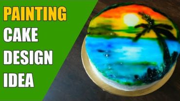 VIDEO: How to make painting cake – Eggless whole wheat painting cake at home