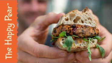 VIDEO: SUPER EASY VEGAN BURGER | The Happy Pear