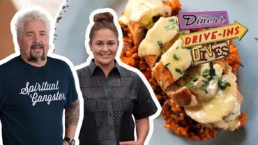 VIDEO: Guy Fieri Eats Sous Vide Chicken with Trifongo | Diners, Drive-Ins and Dives | Food Network
