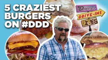 VIDEO: Top 5 Most-INSANE Burgers Guy Fieri Has Tried on Diners, Drive-Ins and Dives | Food Network
