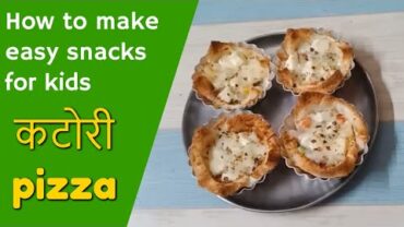 VIDEO: Easy kids snacks recipes – Easy snacks to make at home – Katori Pizza #WithMe
