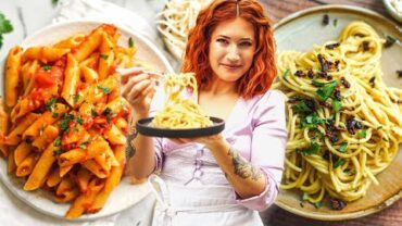 VIDEO: 3 EASY + VEGAN Pasta Dishes