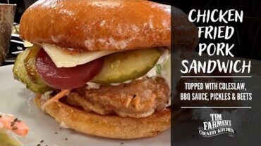 VIDEO: Chicken Fried Pork Sandwich (+ Coleslaw Recipe)