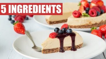 VIDEO: 5 INGREDIENT VEGAN CHEESE CAKE