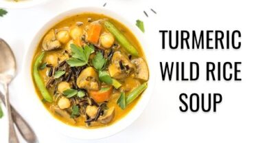 VIDEO: COCONUT & TURMERIC WILD RICE SOUP | vegan | #WHOLEGRAINWEEK