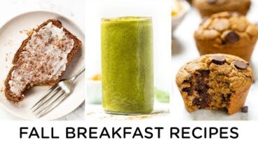 VIDEO: FALL BREAKFAST RECIPES ‣‣ all made with pumpkin! 🎃