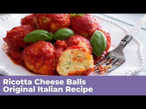 VIDEO: RICOTTA CHEESE BALLS - Original Italian Recipe - Cooking Videos TV