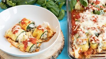 VIDEO: Zucchini Rolls with Spinach & Feta: Low Carb Family Meals