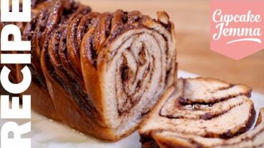 VIDEO: Amazing Twisted CHOCOLATE & NUTELLA BABKA Bread Recipe | Cupcake Jemma