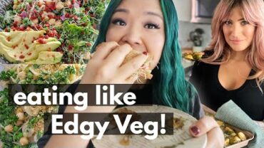 VIDEO: I ate like EDGY VEG for a day! (What I Ate in a Day Vegan) Easy Vegan Recipes