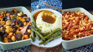 VIDEO: 3 SUPER EASY THANKSGIVING SIDE DISHES| Vegan & delicious