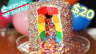 VIDEO: I Tried To Make A $20 Version Of A $150 Cake • Tasty