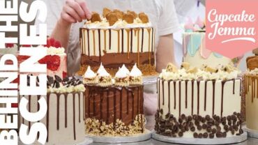 VIDEO: Behind the Scenes Cakes from the Crumbs & Doilies Bakery! | Cupcake Jemma Channel