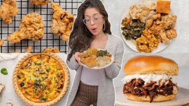 VIDEO: Eating Only Southern Comfort Food For a Day 🍄😛 **we are so full**